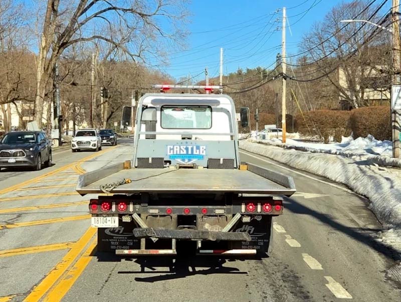 Castle-Auto-and-Towing-Chappaqua-New-York-Flatbed-Tow-Truck Castle Auto And Towing Chappaqua New York Flatbed Tow Truck