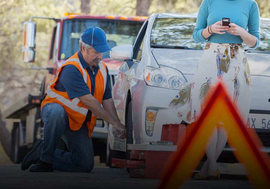 Roadside Assistance Flat Tire Change Service Chappaqua New York Castle Auto and Towing