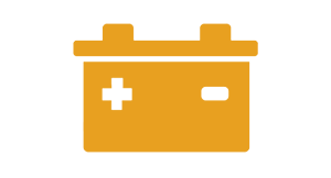 CTowing Service Chappaqua New York Castle Auto and Towing Yellow Car Battery Icon