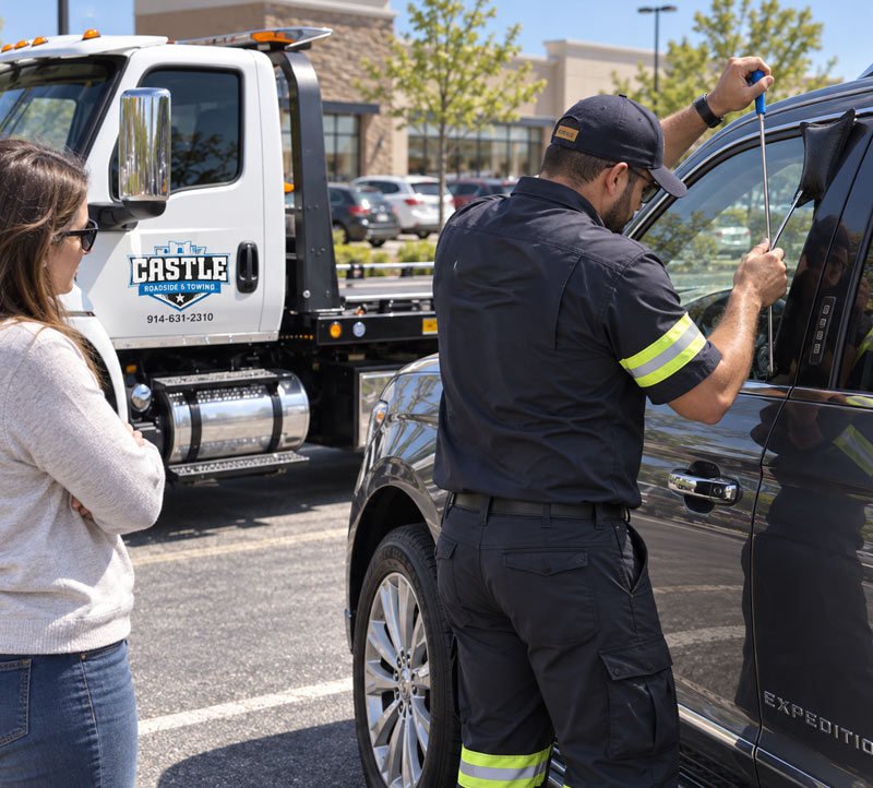 Damage-free car lockout tools used in Westchester County